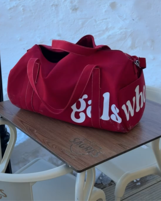 travel bag (red)