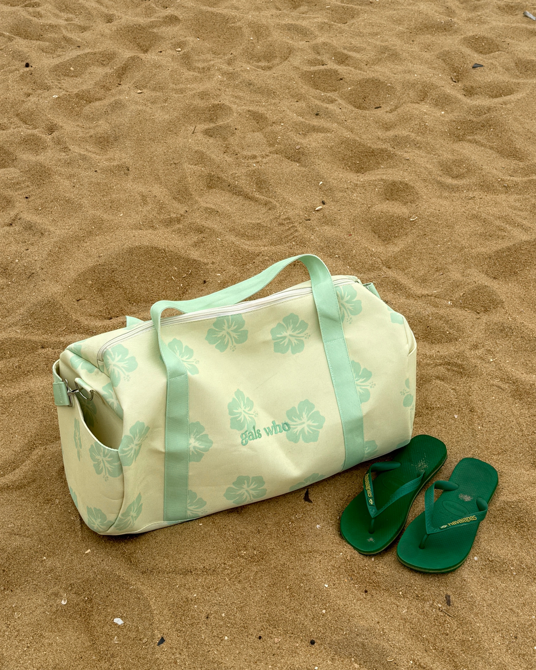 travel bag (hibiscus)