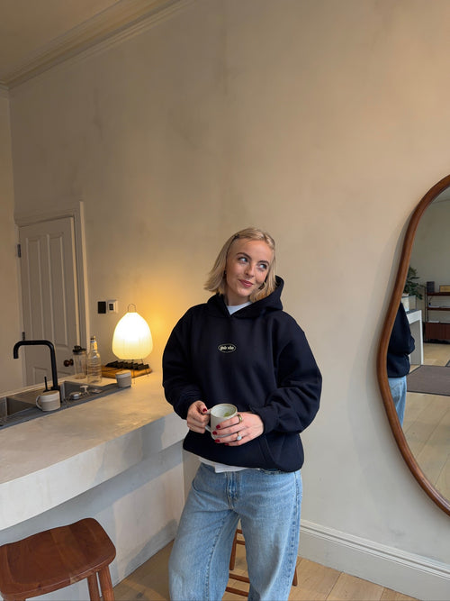 navy premium hoodie